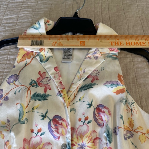 Vintage 80- 90's Y2K perceptions 14 Floral Midi Button up Dress cottage core - Picture 6 of 15